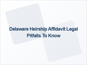 Delaware Heirship Affidavit Common Mistakes